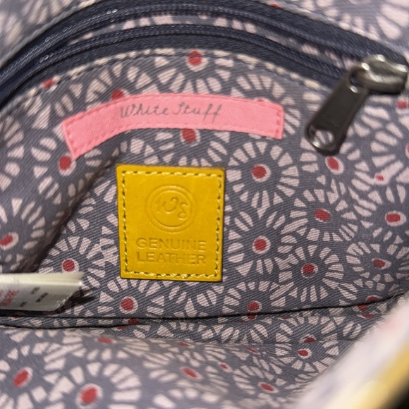 White Stuff Yellow Leather Crossbody EUC - Picture 9 of 12